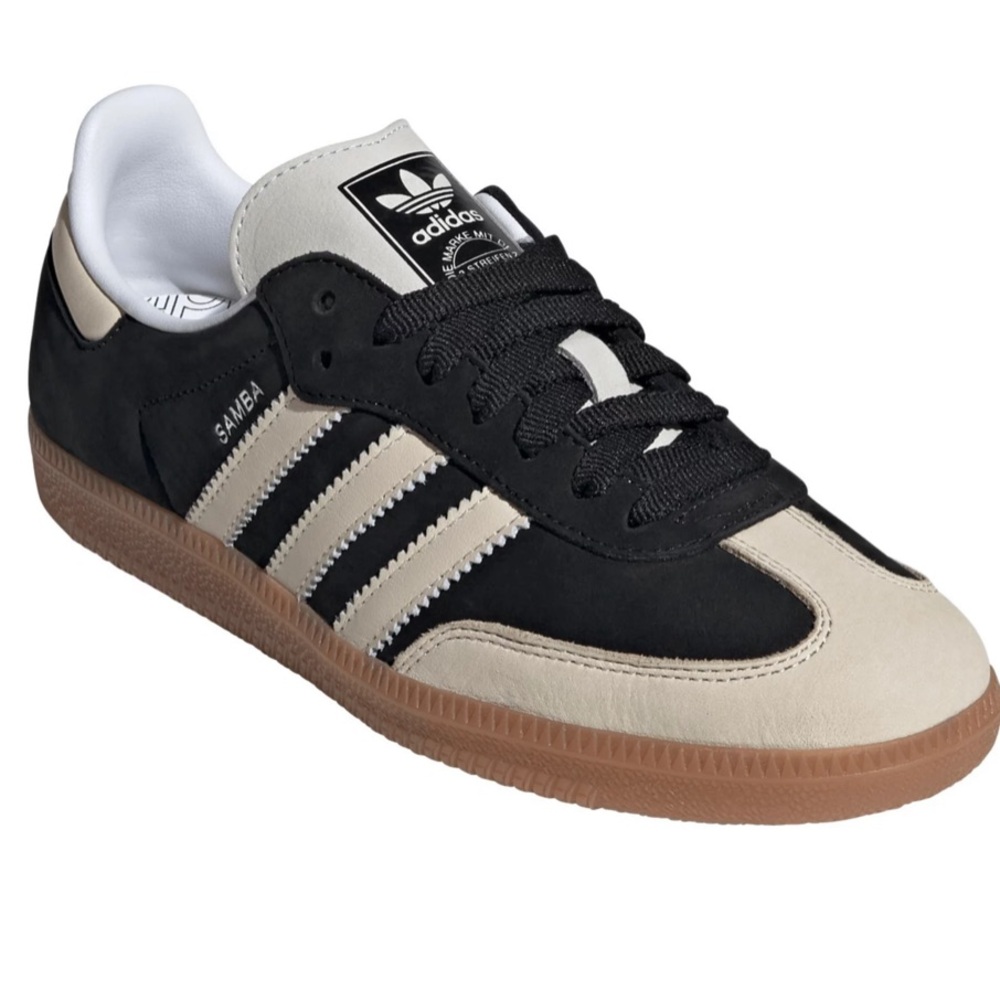 Adidas Samba Black and Tan Sneakers. Size 5.5.